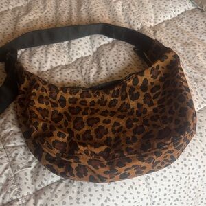 BAGGU Leopard Print Crossbody Bag